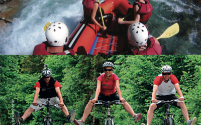 Rafting in kolesarjenje s prenočitvijo