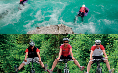 Rafting in kolesarjenje s prenočitvijo